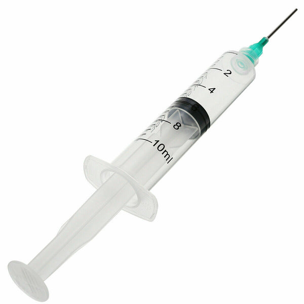 1 set 10ml Non-sterile Syringe with 18G Blunt Tip Needle & Black Storage Cap