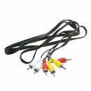 Triple 3 Male RCA Composite Audio Video DVD TV AV Cable 1.4M O8K1