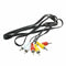 Triple 3 Male RCA Composite Audio Video DVD TV AV Cable 1.4M O8K1