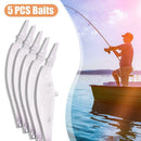 5Pcs Unpainted Fishing Lure Blank Minnow Bait Plastic Bionic Hard Bait