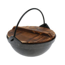 Portable Shallow Mouth Camping Hanging Pot Outdoor Cooking Cookware 18cm