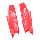 2pcs Red  Unisex Mohawk  Horns Accessories Racing Dirtbike With Tapes