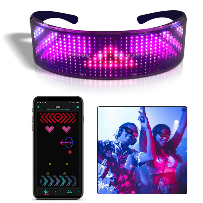 Smart LED Sunglasses Glasses Club Party Light Up Glowing Eye Glasses Sports