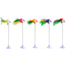 5pcs/set Kitten Playing Training Sucker Toys Spring Fun False Mouse Pet Cat Toys