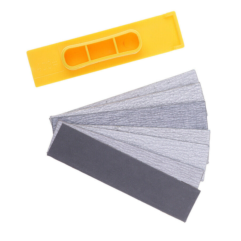 Handheld Polishing Tool Grit 400 - 2500 Sticky Back Sandpaper Kit for Gundam