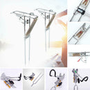 Automatic Double Springs Angle Pole Fish Pole Bracket Fish Rod Holder Support hg