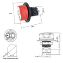 32V 50 Amp Battery Switch On-Off-Out Disconnect Kill Switch for Car Boat RV