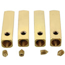 4pcs luxury metal aglet shoelace screw replacement color: Golden