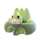 Cute Baby Sofa Cover Learning to Sit Seat Feeding Chair Case N/Cotton (C)