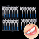 40pcs Disposable Toothpicks Soft Clean Interdental Seam Brush Elastic Massage Gn