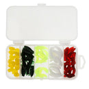 70pcs Soft Silicone Fishing Lures Grub Worm Insects Imitation Corn Niblet