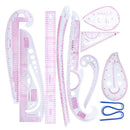 10pcs Multi-Style French Curve Rulers Measure For Tailor Sewing Dressmaking