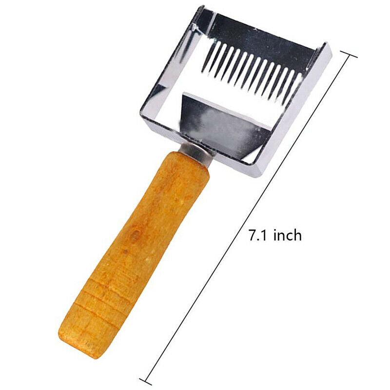 Stainless Steel Bee Hive Uncapping Honey Fork Scraper Shovel Food Degree Be