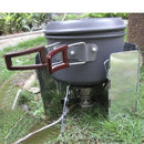 9 Plates Aluminum Portable Foldable Stove Cooker Windshield Winderscreen Wind