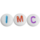500Mixed Alphabet/Letter Acrylic Spacer Bead 7mm B10530