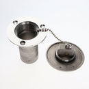 Boat Deck Fill/Filler Keyless Cap 1-1/2 (38mm) 316 Stainless Steel Water