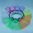 12 Pieces Badminton Balls Colorful Portable Shuttlecocks Supplies High Quality&k