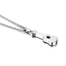 Punk Guitar Cremation Pendants necklace Ashes Holder Memorial HQ Necklace Gift
