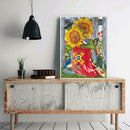 5D DIY Full Drill Diamond Painting Cross Stitch Embroidery Kit (Flower02)