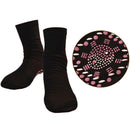 Self Heating Magnetic Tourmaline Therapy Health Socks Infrared Foot Pain Black S