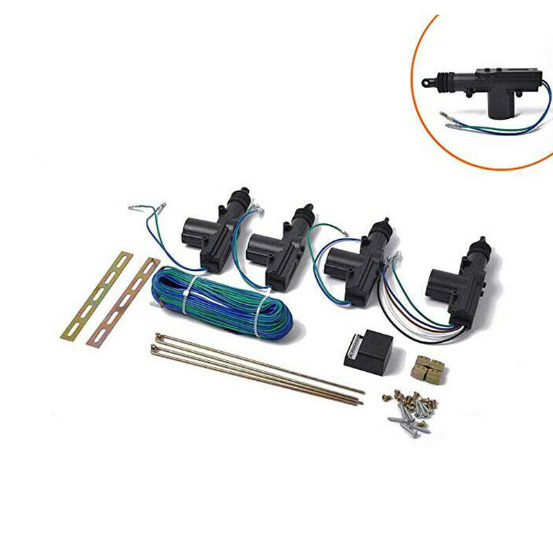 12V Universal Car Doors Central Lock Kit with Actuator Four Door Single Con A6I2