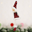 Christmas Plaid Wings Love Girl Pendant Hanging Ornament for Kids Gifts (B) A