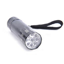 Mini UV Ultra Violet 9 LED Flashlight Blacklight Light Inspection Lamp Torch ES