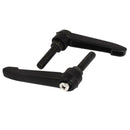 M8 X 30 Mm Thread-Adjustable Tension Lever Jig Knob - Black (2-Piece) S4P4