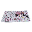 Butterfly flower fairy pattern bedroom living room background Wall Stickers