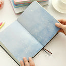 Creative trend Color Pages A5 Notebook Little Blue House Diary Book Hardcov A9E7