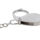 Folding Loupe 15X Magnifier Loupe Metal Magnifying Glass Lens With Keychain %o