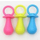 6Pcs Rubber Pacifier for Pet Toys Dog Cat Puppy Chew Toys with Bell Sound Inside