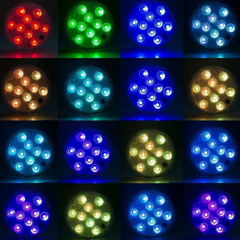 Submersible Led Lights Battery Operated Spot Lights With Remote Small Lamps