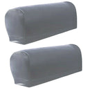 4pcs Stretchy Sofa Armrest Cover Armchair Slipcovers for Couch Arms Gray