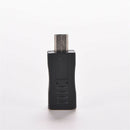 Micro USB Female to Mini USB Male Adapter Charger Converter Adaptor Black NEW