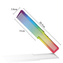 Electroplating Rainbow Comb Clipper Oil Head Hair Styling Comb (Rainbow) A