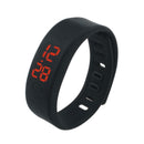 Men Womens Silicone Red LED Sport Bracelet Touch Digital Wrist Watch Xmas Gifts