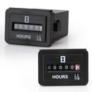 Generator Sealed Truck Tractor Hour Meter Rectangular Hour Counter DC 10V-8