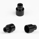4X Aluminum Alloy Fuel Injector Adapters for Acura B16 B18 D16Z D16Y Black