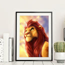 5D DIY Full Drill Diamond Painting The Lion King Cross Stitch Decor (653)