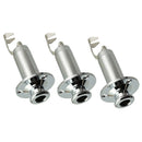 3PCS Guitar Strap Lock Jack End Pin Output Input Jack for Bass Guitar