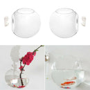 4 Pack Wall Hanging Vase Glass Flower Plant Terrarium Planters, Ball, 10cm