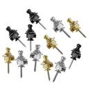 12 Pieces Guitar Strap Lock Button Buckle for Acoustic Electric Guitar Parts