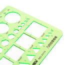 Plastic Circles Squares Hexagons Geometric Template Ruler Stencil Study StudeME