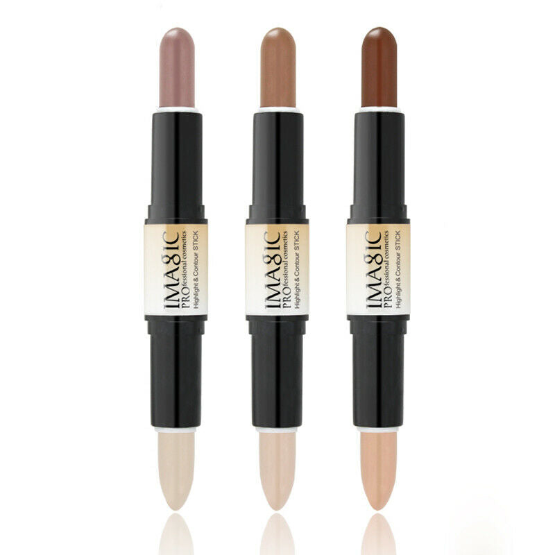 Imagic Makeup Creamy Double-Ended 2In1 Contour Stick Contouring Highlighter O8W6
