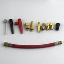 Pump Adapter Kit 11 Pcs Needle Valve Connector Foot Ball Airbed Tyre Bike