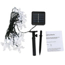 Solar Light Wreath, 5 meters solar LED light string 20 butterfly decorative U4E6