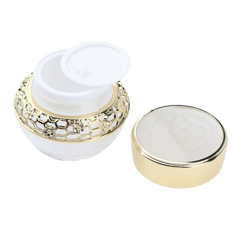 Low Profile 1 Oz Jar Acrylic Empty Cosmetic Containers for Sugar Scrub, Powder,