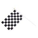 5xBlack And White Flag Checkered Racing Banner Polyester Flags Hand SignalFlagJR