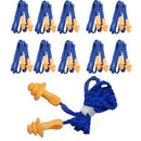 4X Soft Silicone Corded Ear Plugs Reusable Hearing Protection Earplugs Gift  Z